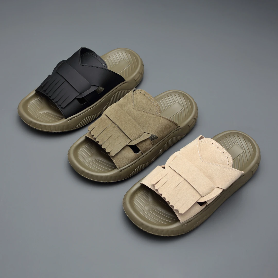 男士沙滩凉鞋拖鞋爆款2025新款夏季防滑耐磨舒适休闲软底增高轻便