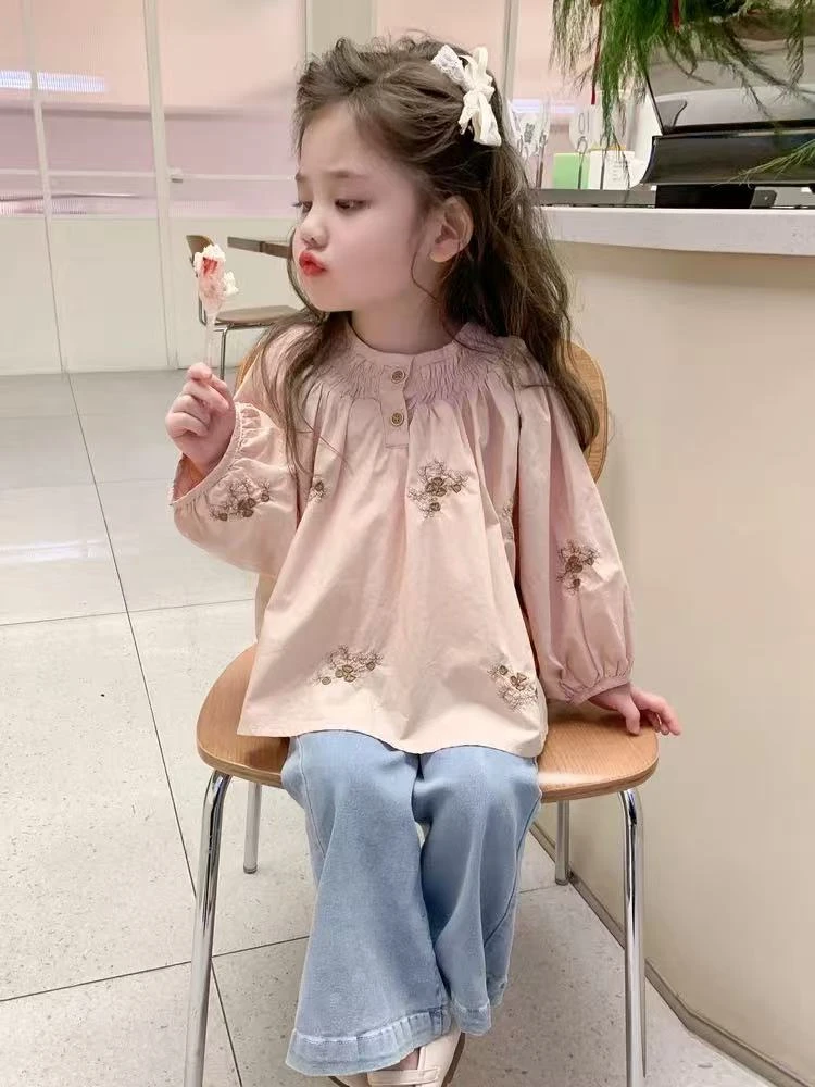 【清仓】春秋季女童洋气时髦儿童森系衣服宝宝秋装上衣