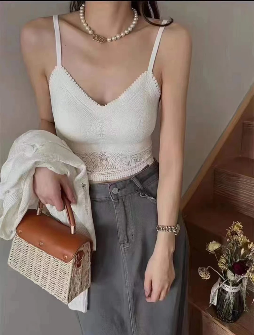 9015法式蕾丝吊带可外穿时尚高级轻薄性感