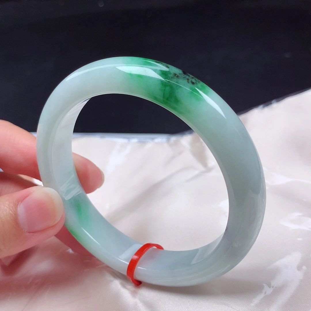 翡翠未镶嵌手镯59圈p0503