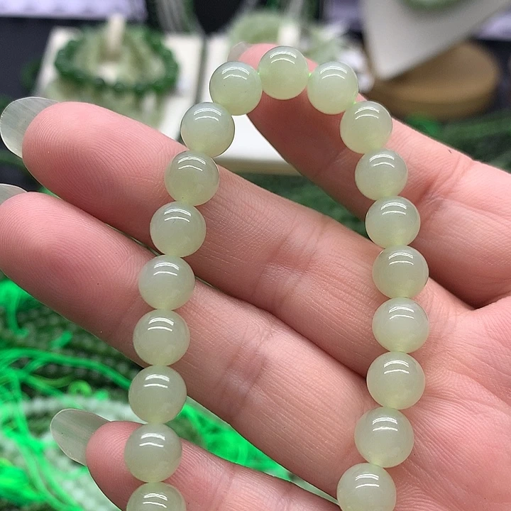 和田玉未镶嵌手链8