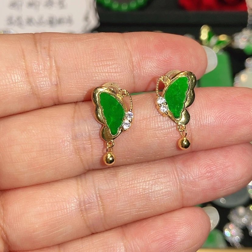 【闪购商品】未镶嵌翡翠耳饰天然翡翠