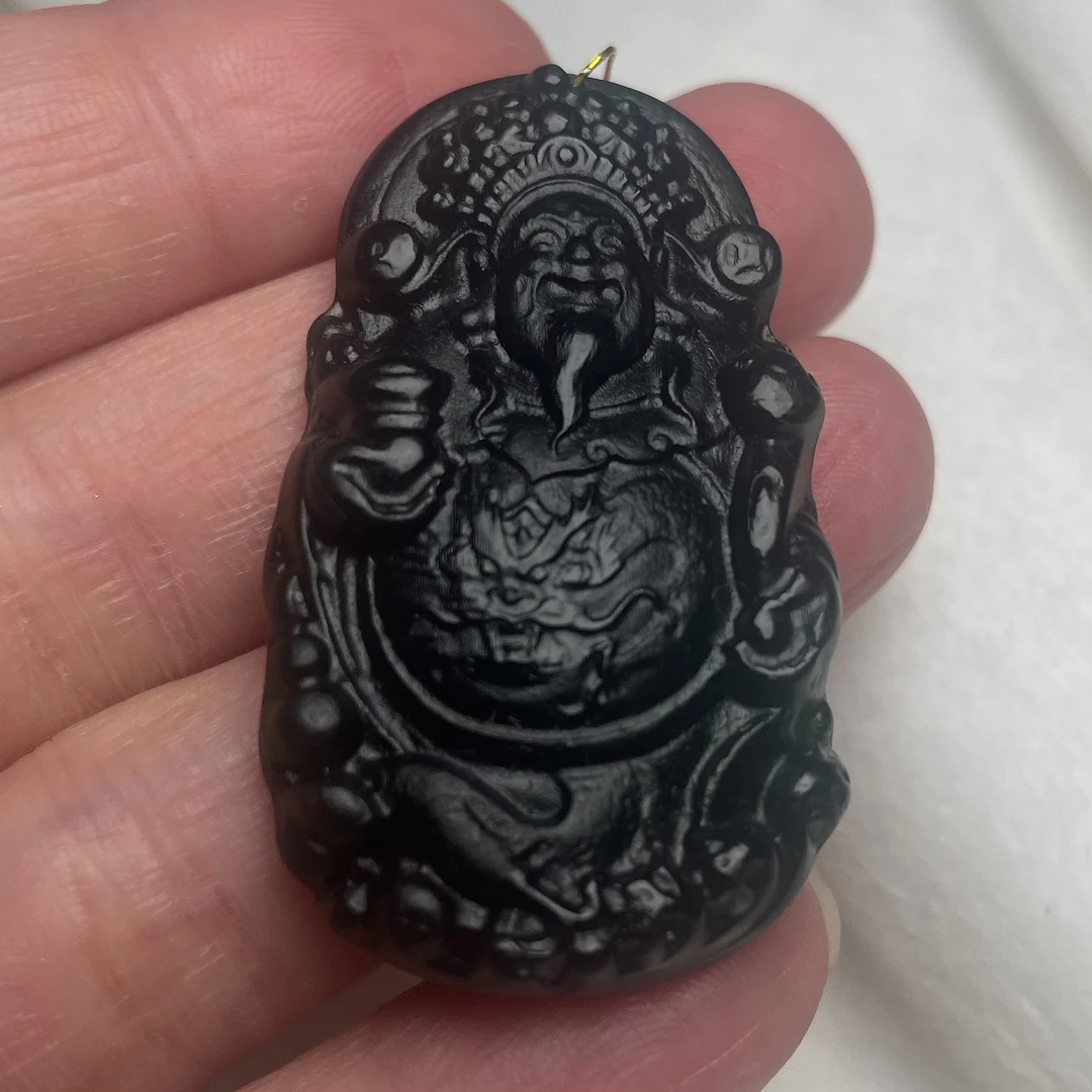 天然缅料a货 财神挂件007