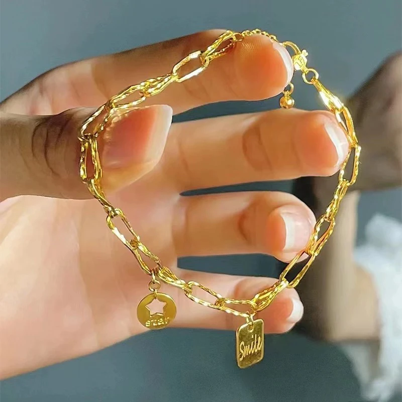 足银手链 足银手链   【Smile方牌项手链3027】