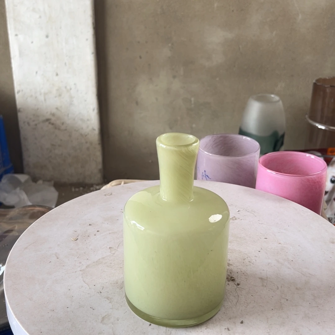 弘扬琉璃花器微瑕高度17