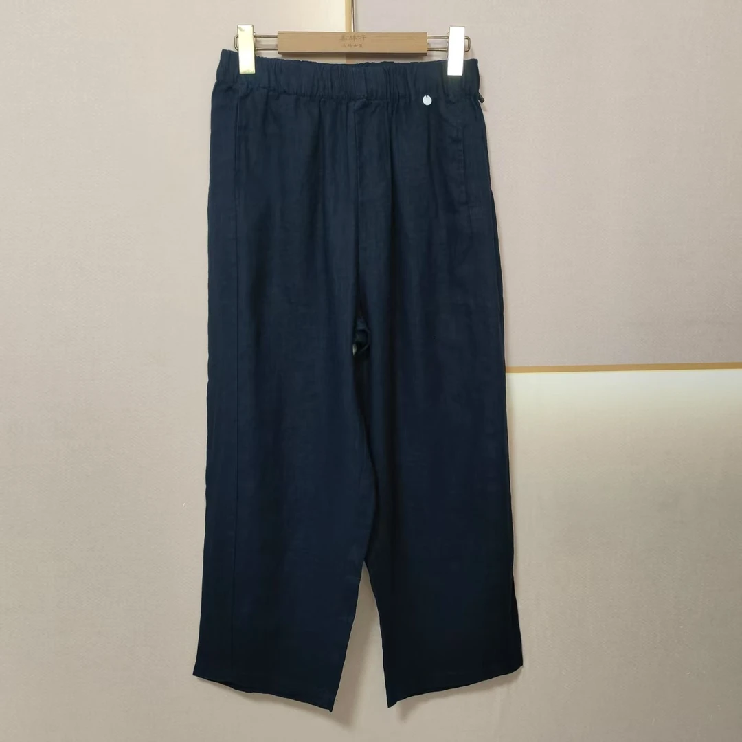 夏季 休闲 麻料裤 25611