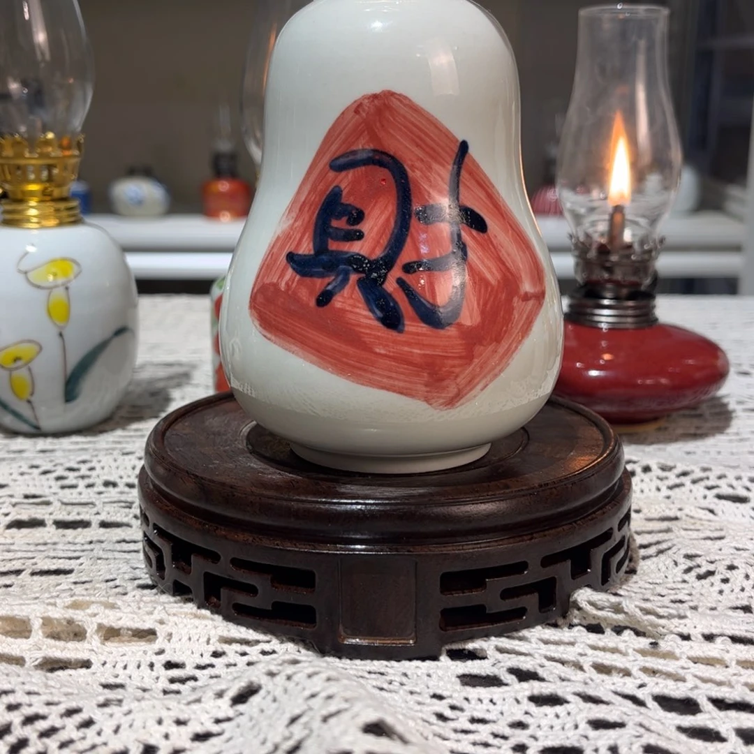 摆件景德镇陶瓷手工香薰灯