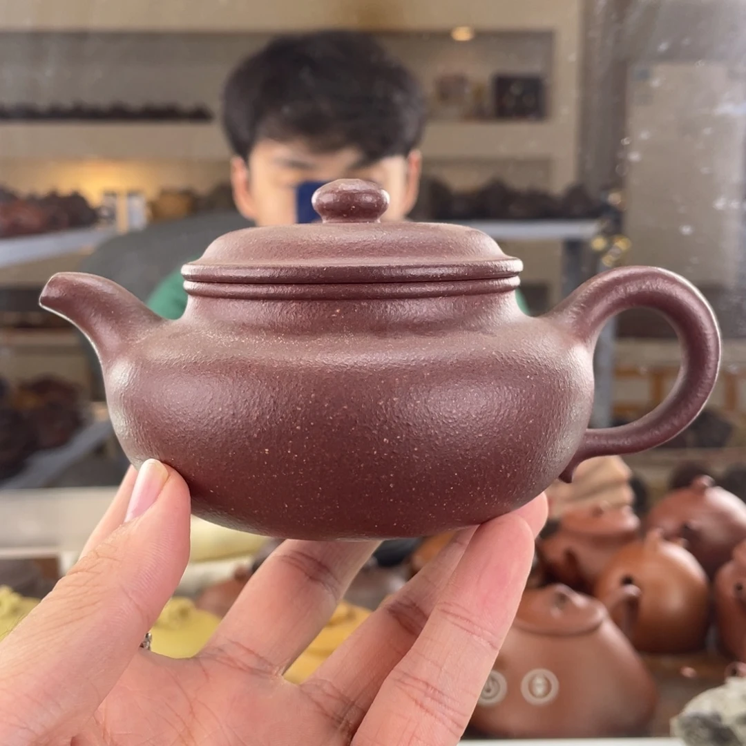 紫砂茶壶260cc平台底槽清茶壶