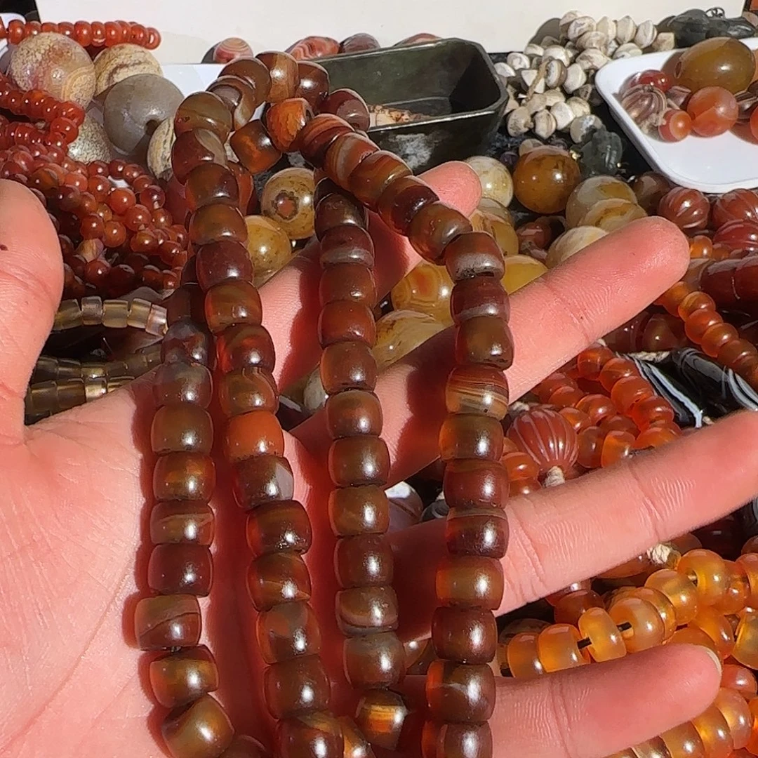 少***水玛瑙/玉髓未镶嵌颈饰