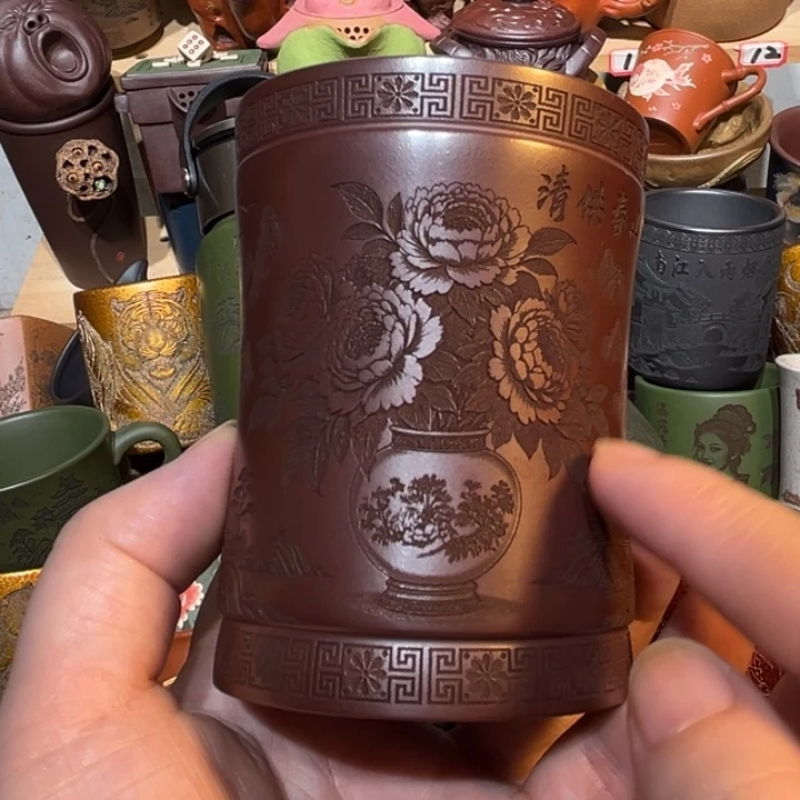 茶杯紫砂宜兴紫砂主人杯