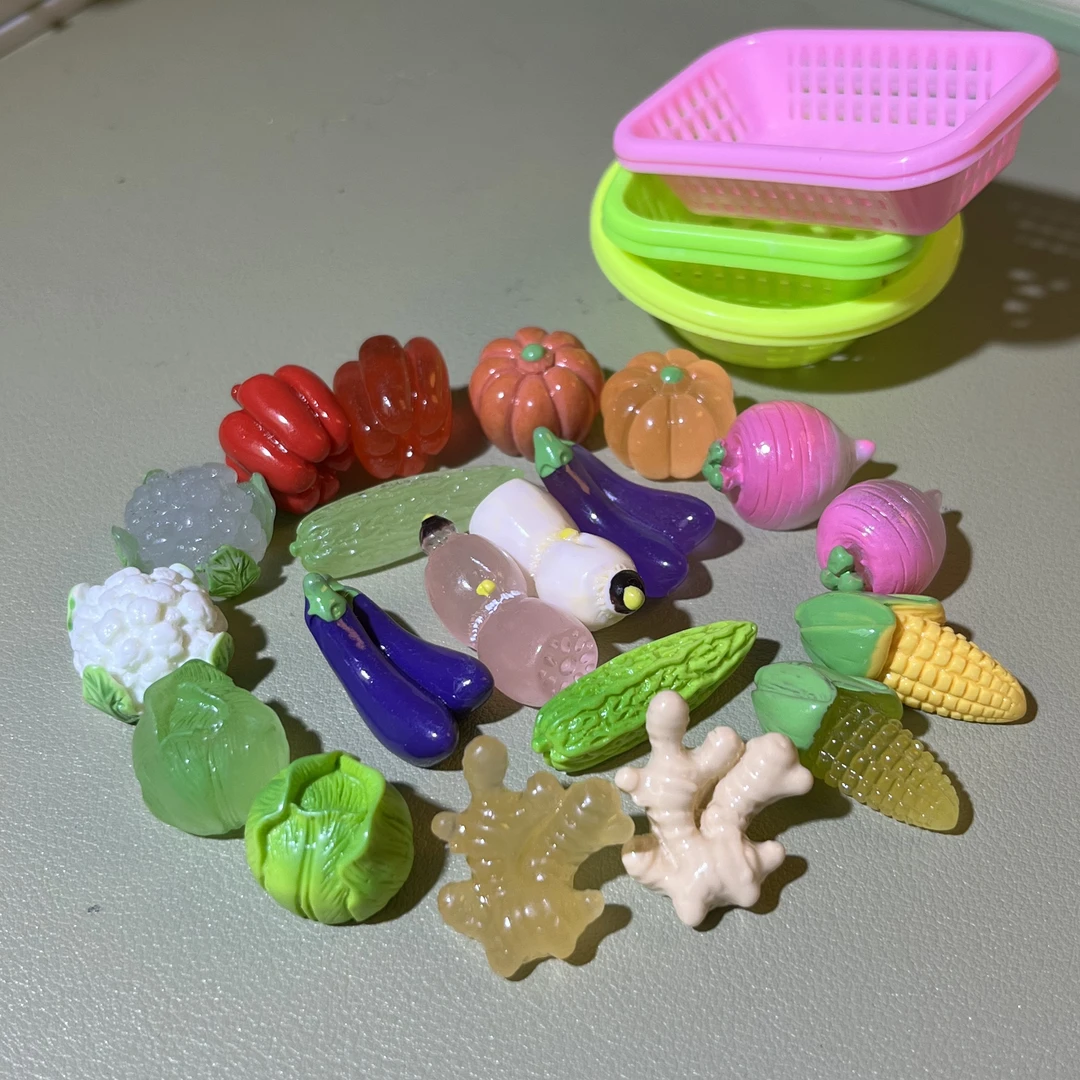 【蔬菜套装】微缩仿真蔬菜娃娃屋配饰微景观场景摆件过家家迷你玩具