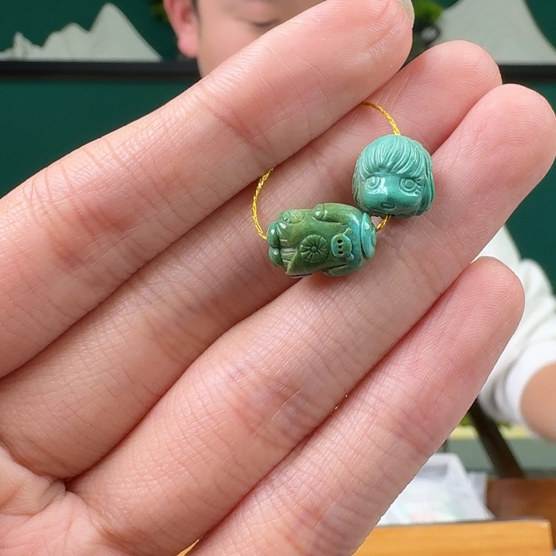 绿松石未镶嵌珠宝奇石