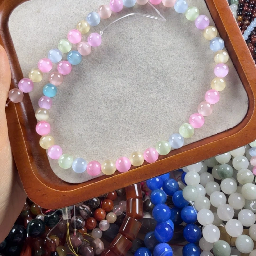 查罗石合金珠宝半成品卡8猫眼一条