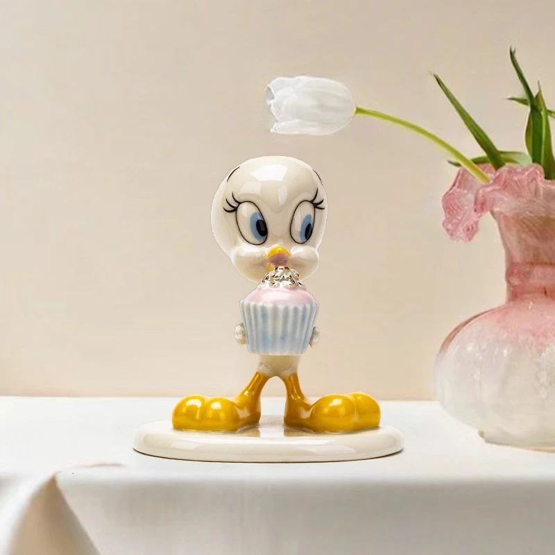 Lenox卡通翠儿描金陶瓷摆件工艺品创意家居摆件