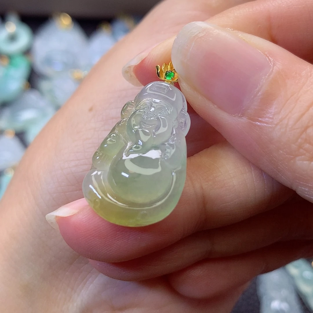 【闪购商品】吊坠(赠链)18K金镶嵌翡翠