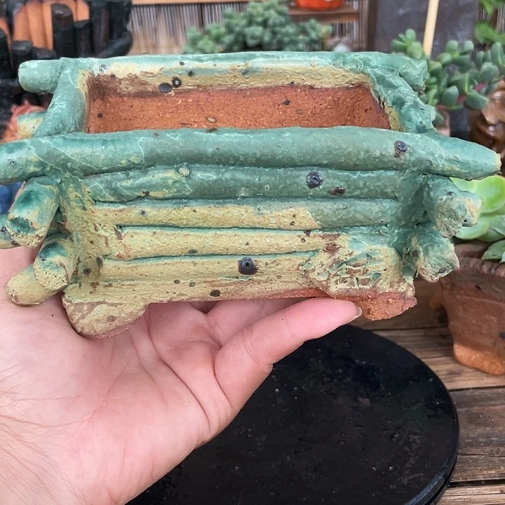 手工粗陶高温花盆05