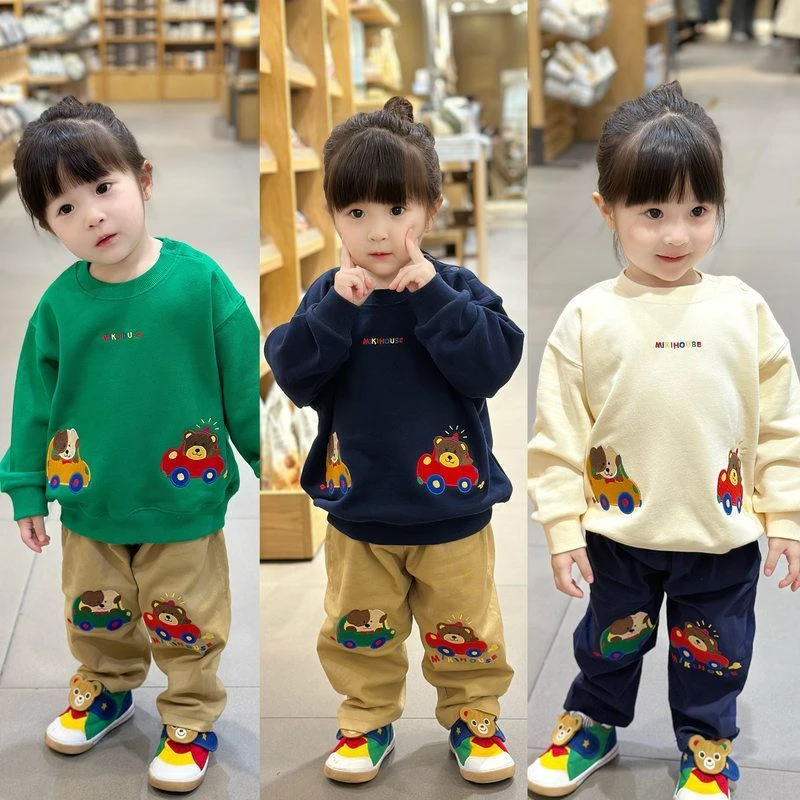 狗熊开车卫衣全棉毛圈卫衣