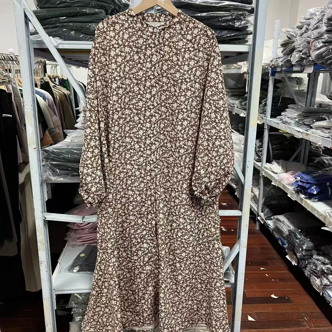 福惜 日单女士碎花连衣裙 6669