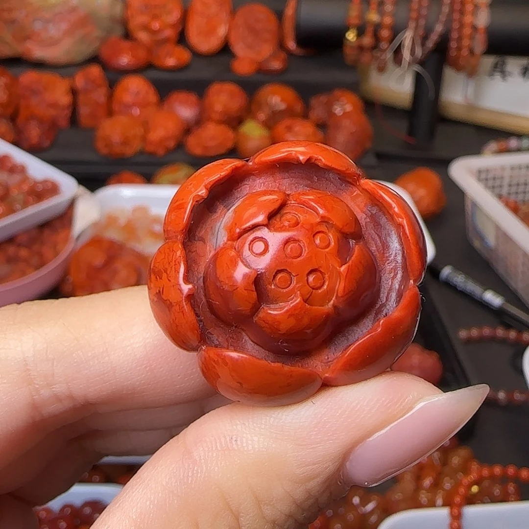 南红玛瑙未镶嵌吊坠(不含链)