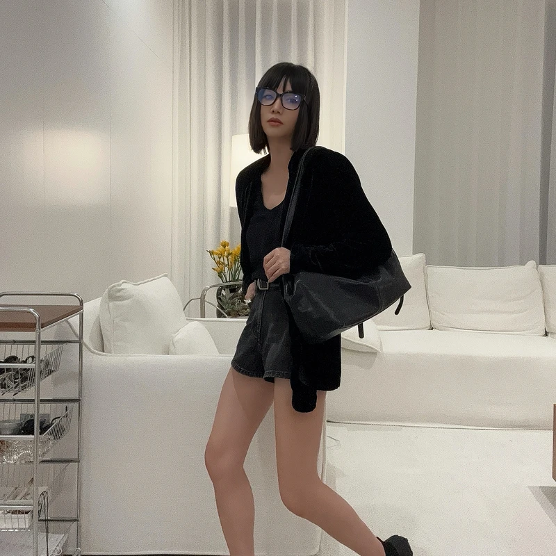 【rarer rarer】桑蚕丝极简丝绒西装 2503031