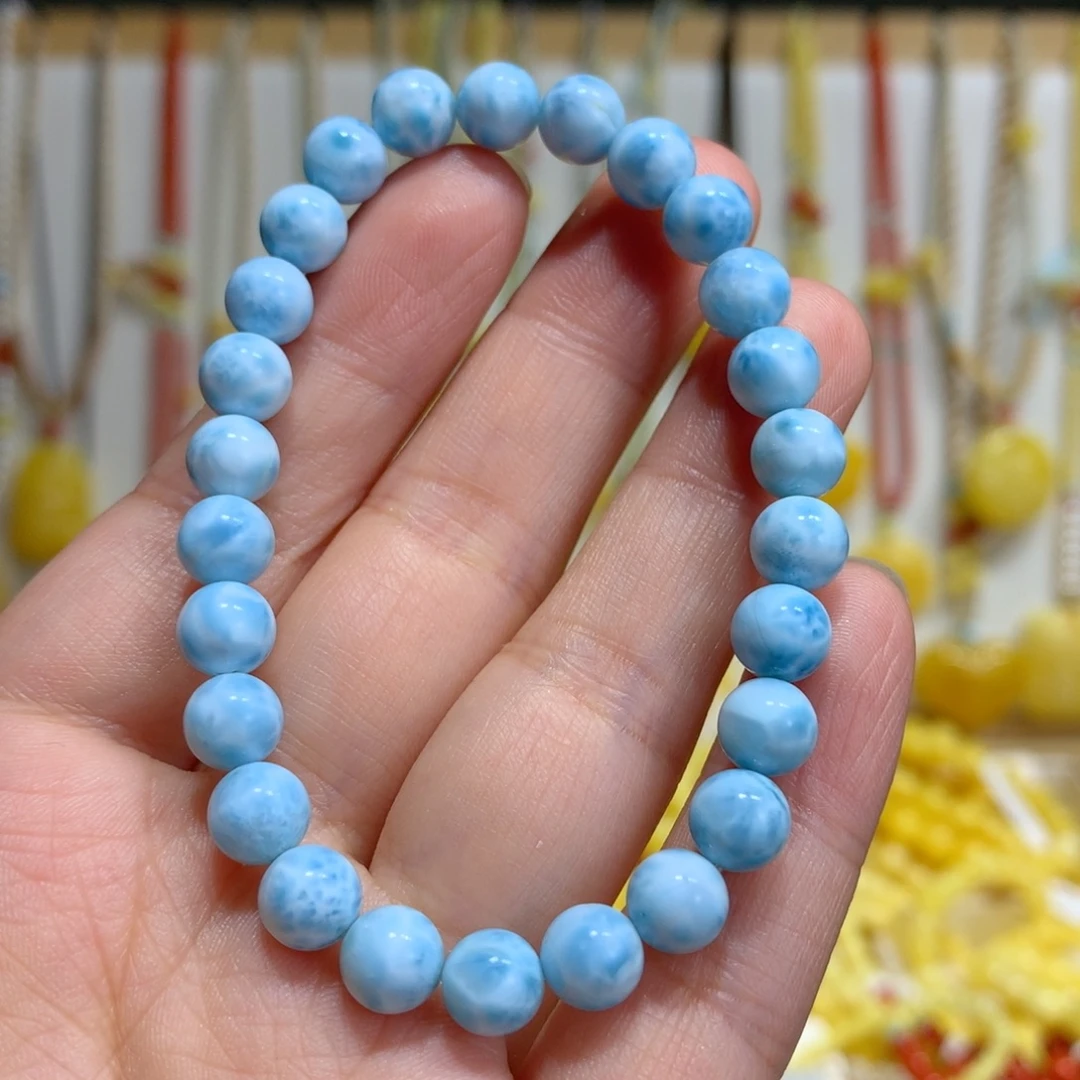 针钠钙石（海纹石）未镶嵌手链7mm