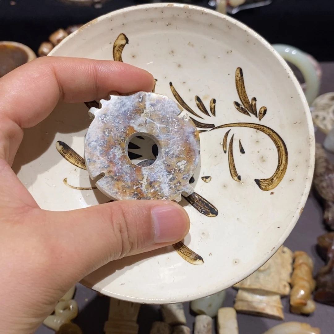 沉***珠瓷片白底印花好物推荐