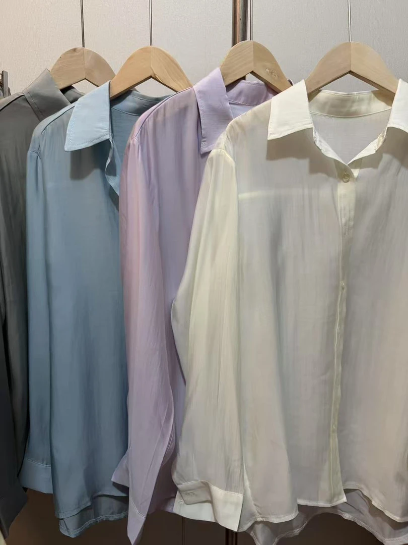 【吴梦菲】· 纸鸢衬衫·成人外套宽松防晒纯色薄款百搭衬衣夏季纽扣