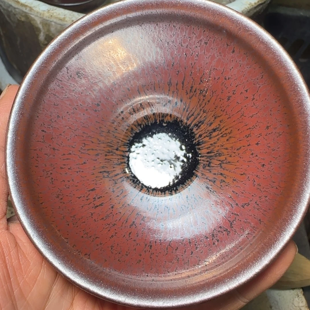 柴烧建盏茶盏茶杯14