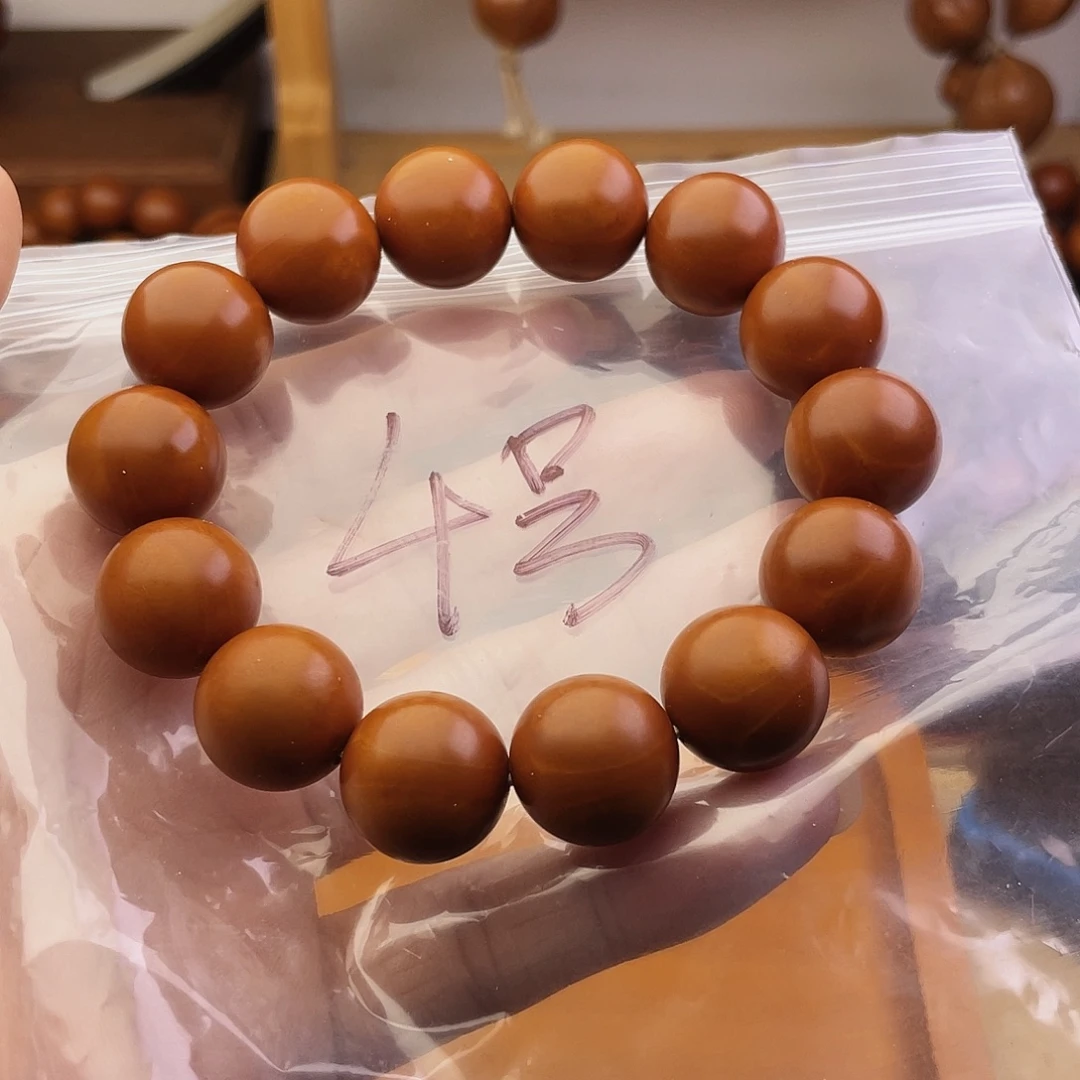 手串/手链橄榄核16+尺寸鸡血红铁核4号小孔道福利串轻微反油