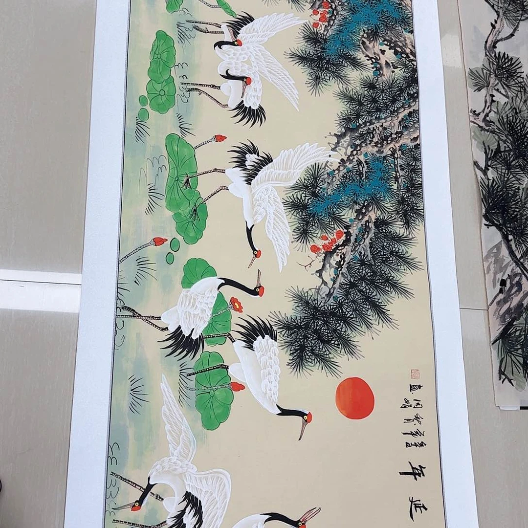 国画国画作品展。国画等