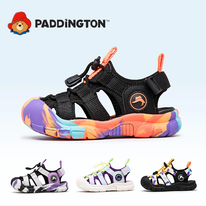 帕丁顿熊童鞋儿童包头凉鞋涉水溯溪鞋2025年夏季防滑休闲运动鞋