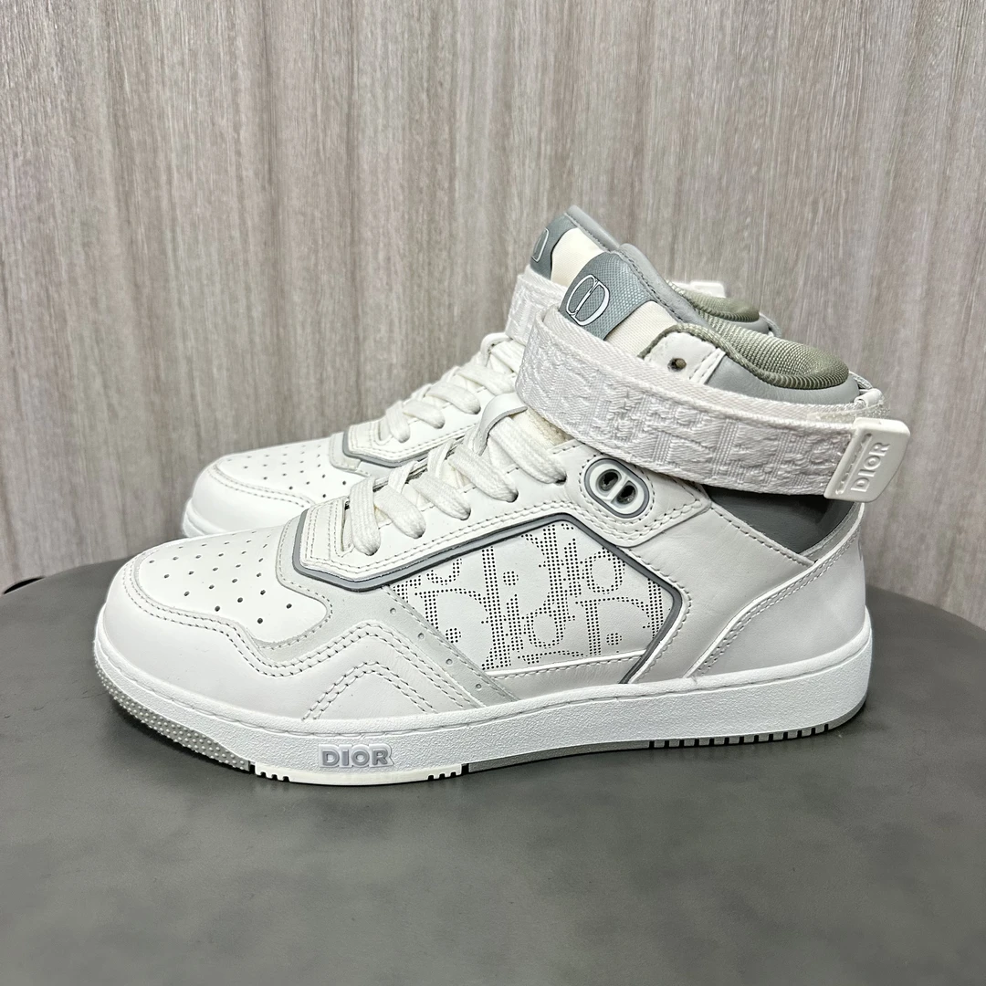 99新 DIOR/迪奥 36码 B27 白色 高帮板鞋