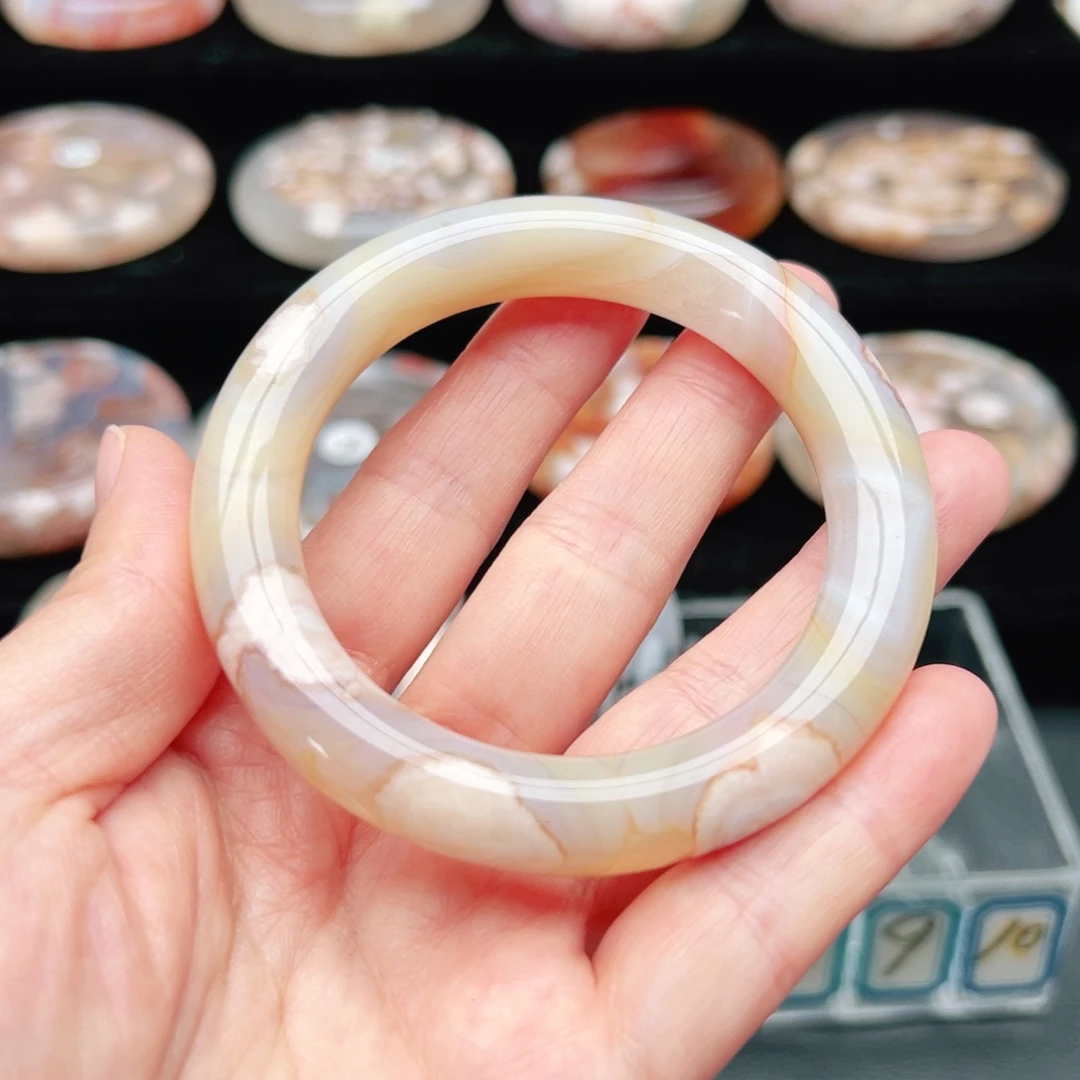 玛瑙/玉髓手镯未镶嵌@***55