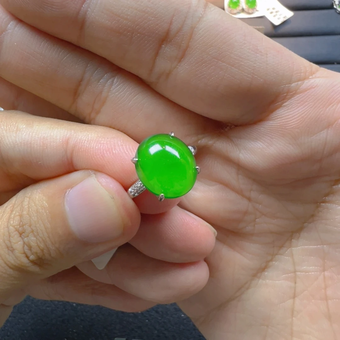 翡翠银S925镶嵌颈饰