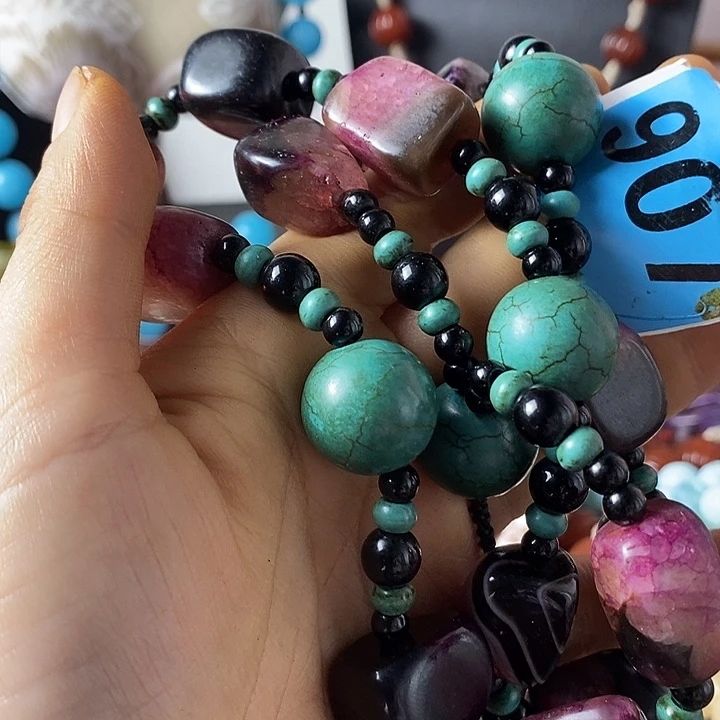 微***可玛瑙/玉髓颈饰未镶嵌