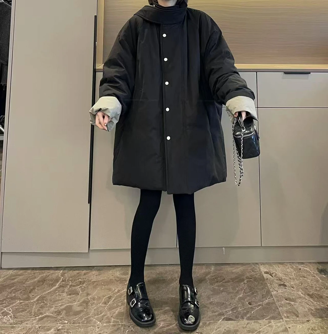 米可/MK-3175ZJ【高级感立领中长款羽绒服】时尚冬季新款羽绒服