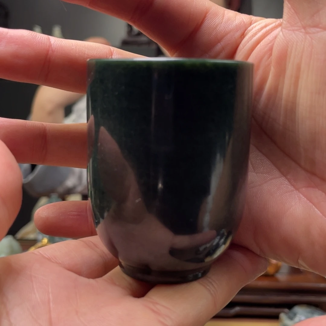 未镶嵌和田玉把件和田玉茶杯未镶嵌