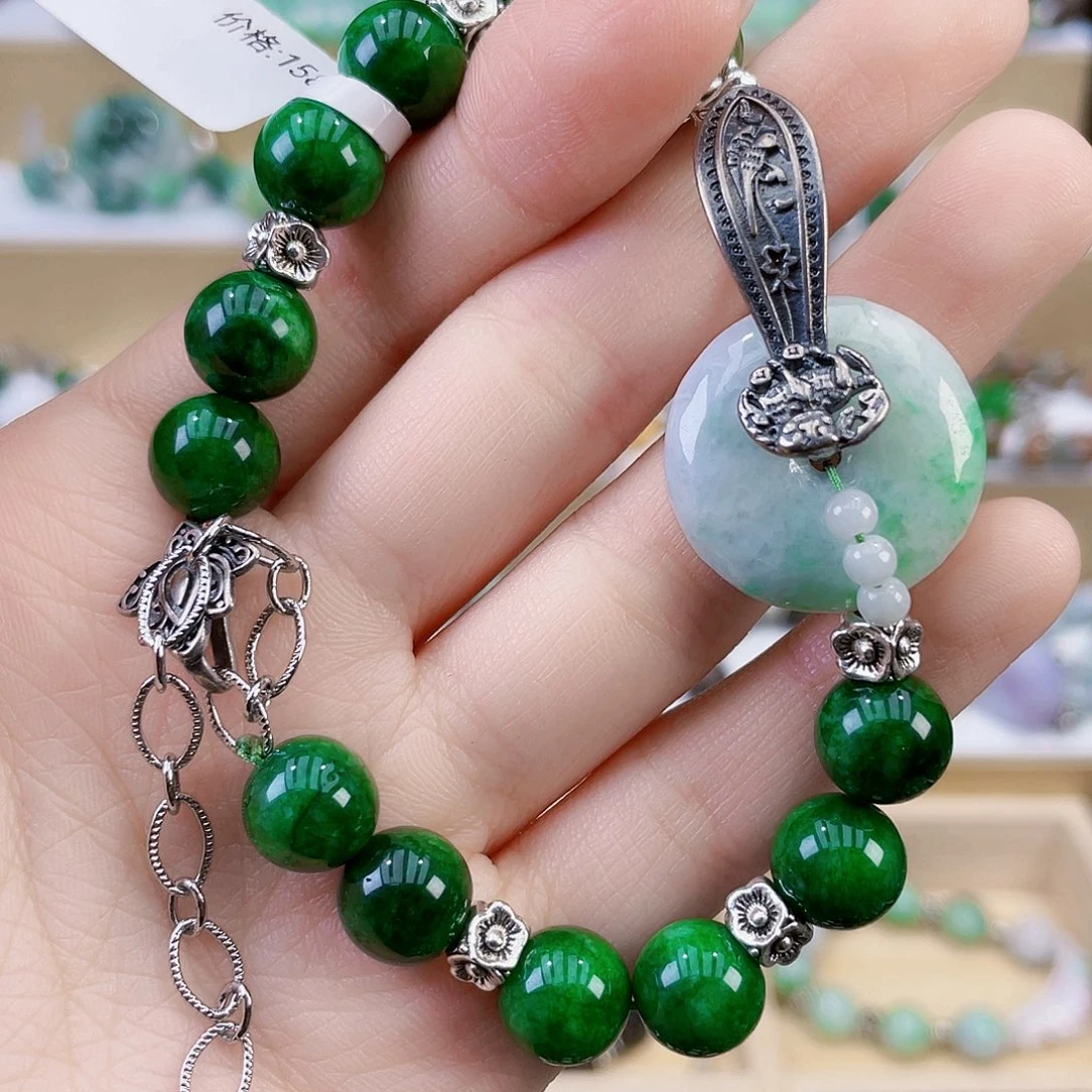 ****靜未镶嵌手链翡翠手链