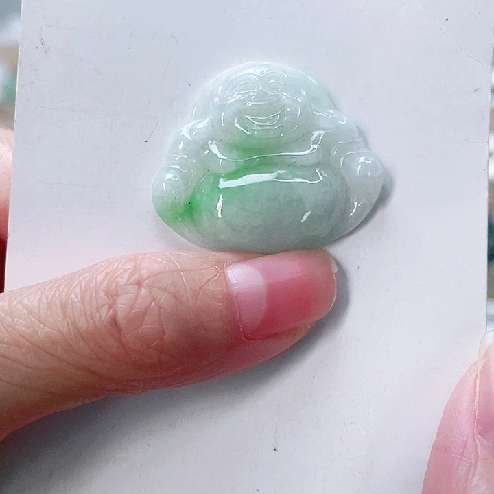 翡翠未镶嵌手链天然翡翠佛公