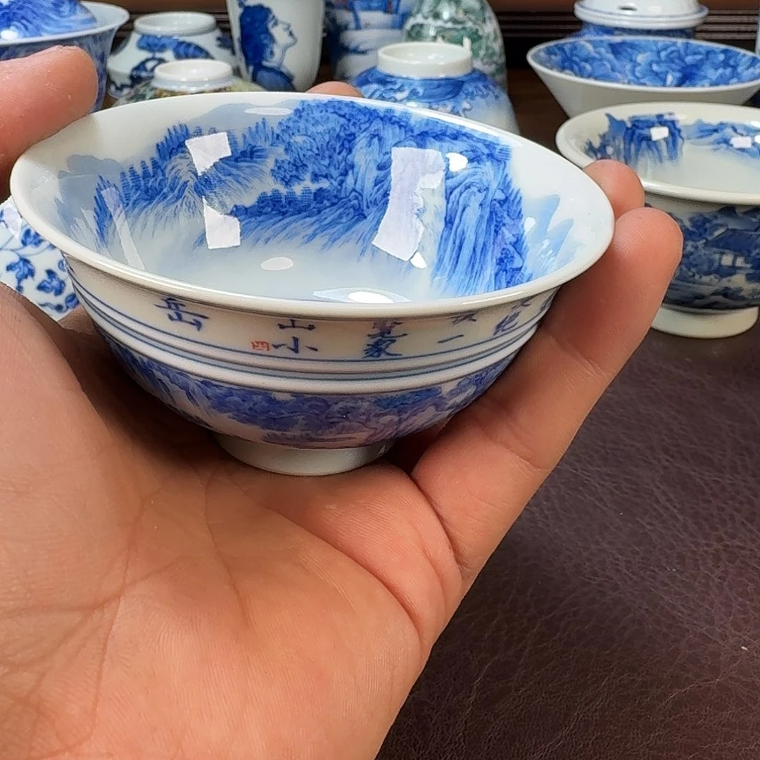 瓷片w****r当代景德镇陶瓷手绘茶具