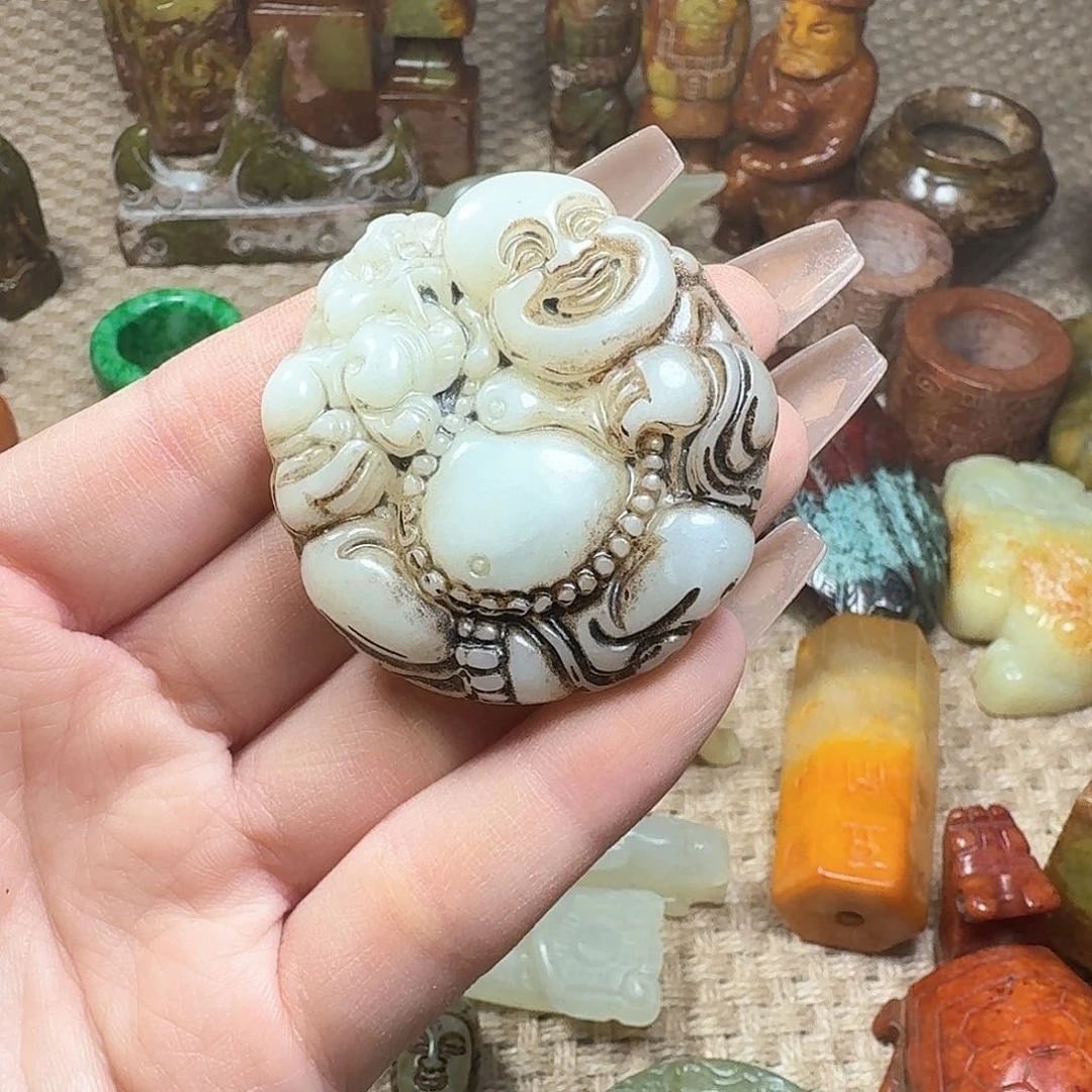 白玉菩提吊坠挂件