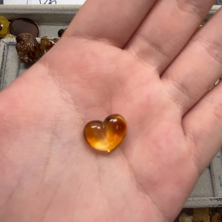 裸石琥珀未镶嵌东*天然蜜蜡配件