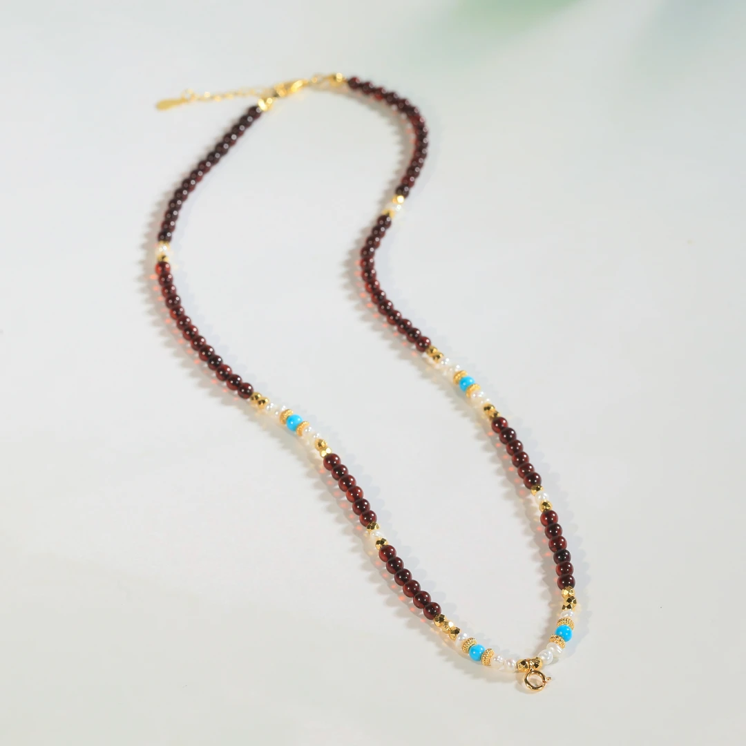 【专场福利】S925银美松血珀珍珠万能链 约4mm  XZ0209BZ