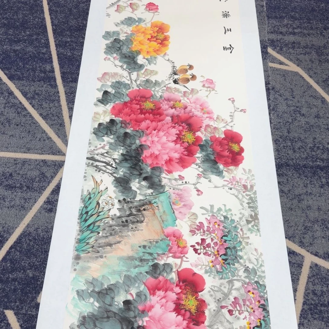 国画国画作品山水花鸟