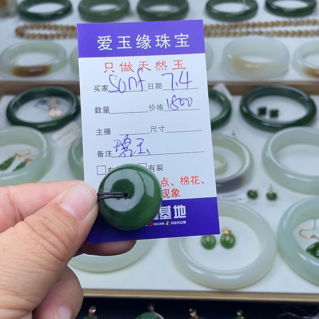 s***r和田玉（碧玉）未镶嵌颈饰