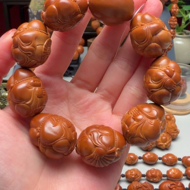 橄榄核手串/手链大脸弥勒