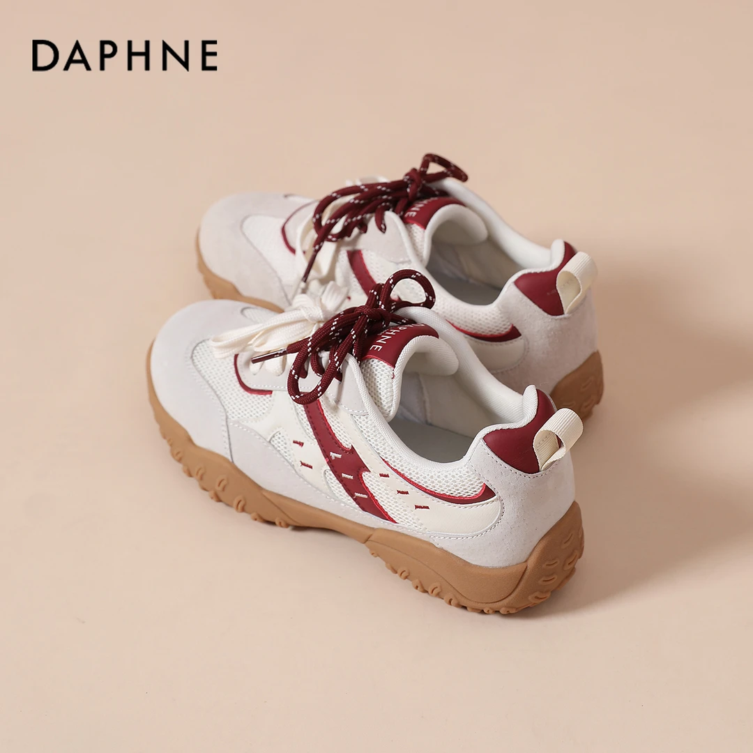 达芙妮德训鞋女秋季2025新款巨好看软底小众不撞款韩系阿甘休闲鞋