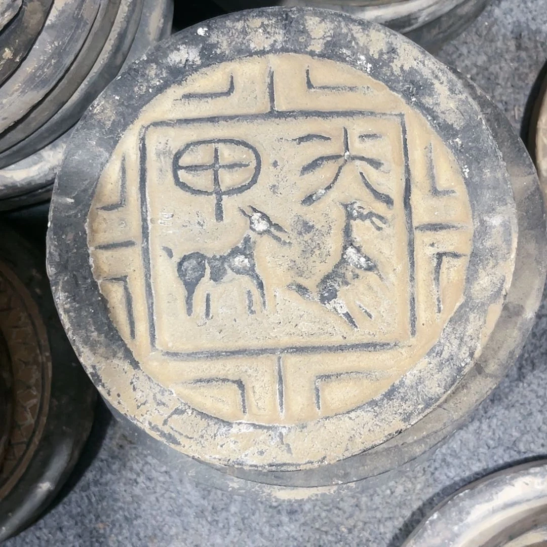 瓦当摆件摆件茶桌茶李*奎