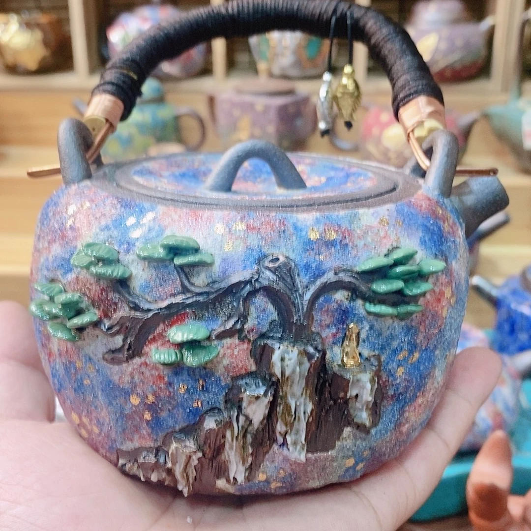 粗陶志柴烧茶器一