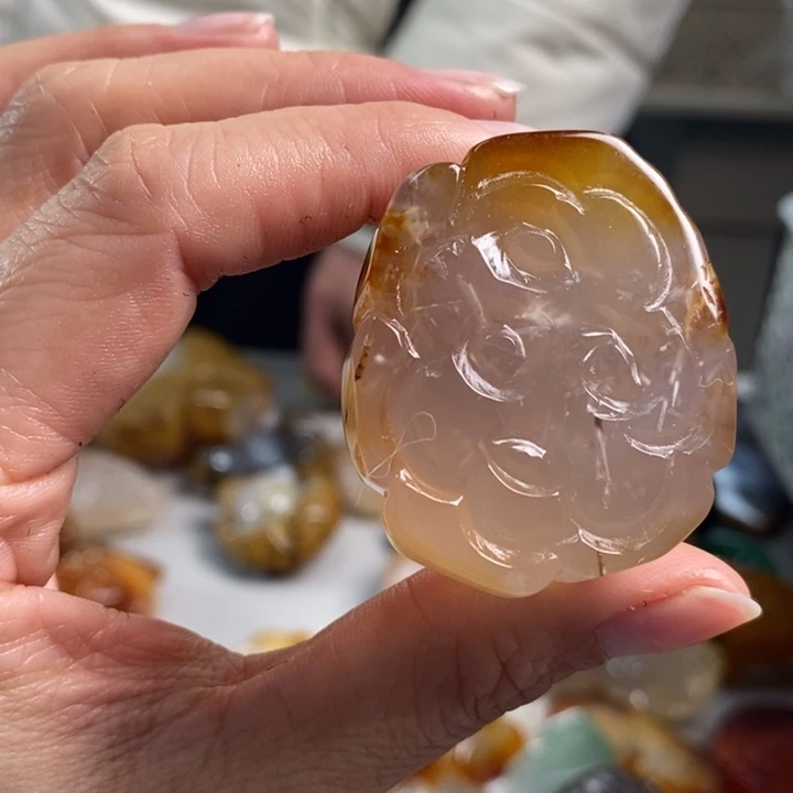 玛瑙/玉髓吊坠(不含链)未镶嵌